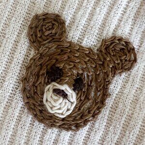 Hand Embroidered Teddy Bear Sleeper